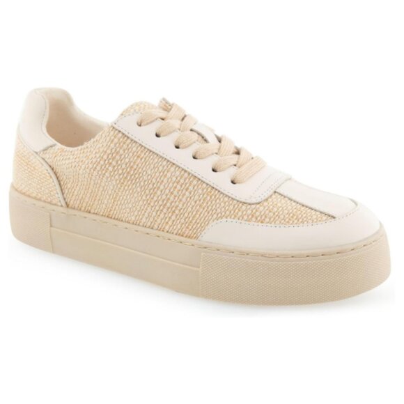 Aerosoles Women's Bramston Sneaker Size 7M SAND RAFFIA 935 - Picture 1 of 8